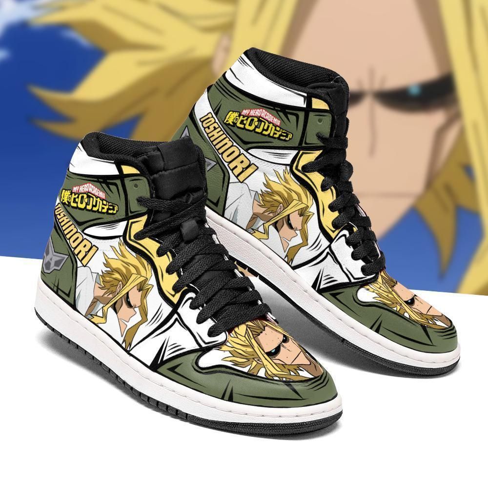 Toshinori Yagi Custom My Hero Academia Anime Air Jordan 2021 Shoes Sport Sneakers