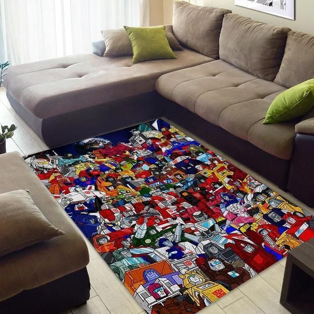 Transformers Autobot Area Rug Movie Rug Living Room Rug Home US Decor - Indoor Outdoor Rugs