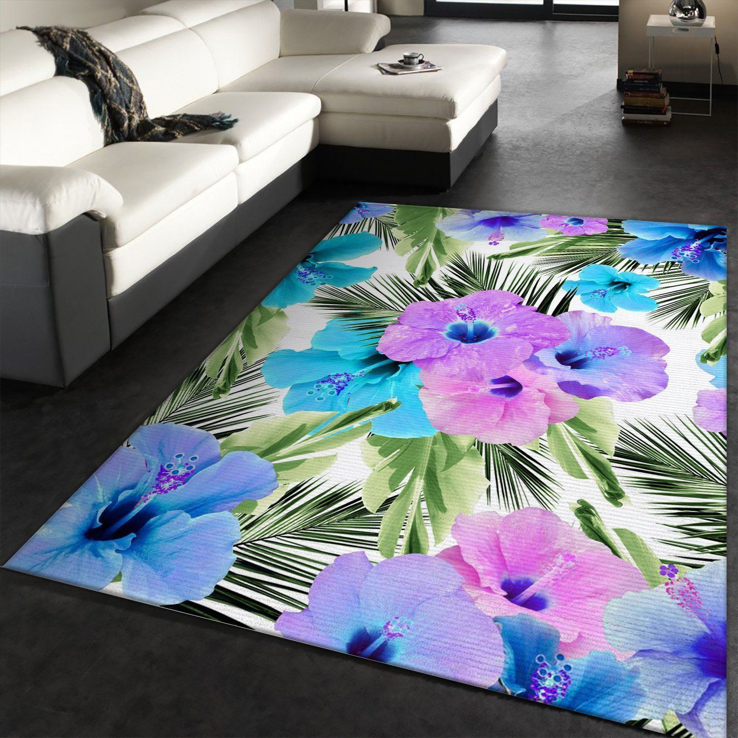 Tropical Hibiscus Dream 2 Area Rug