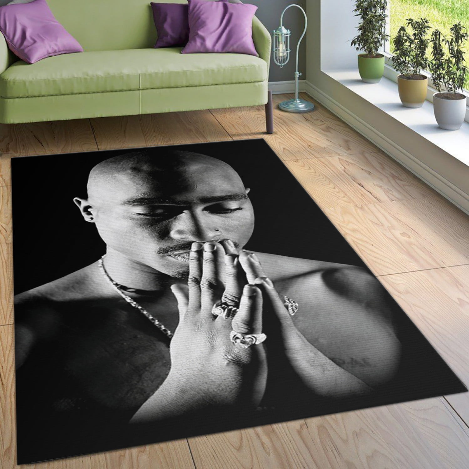 Tupac Praying Area Rug Bedroom Rug Home Decor