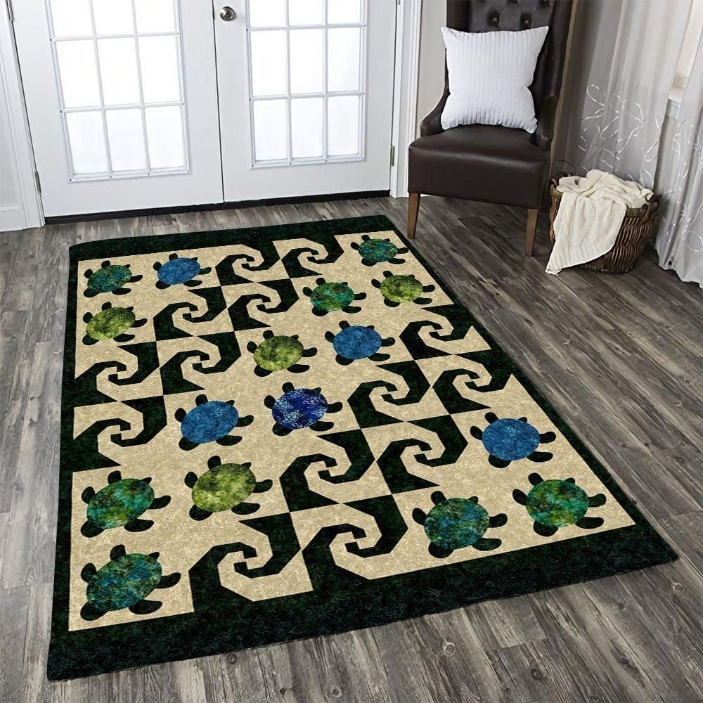 Turtle Rug Chrismas Gift - Indoor Outdoor Rugs