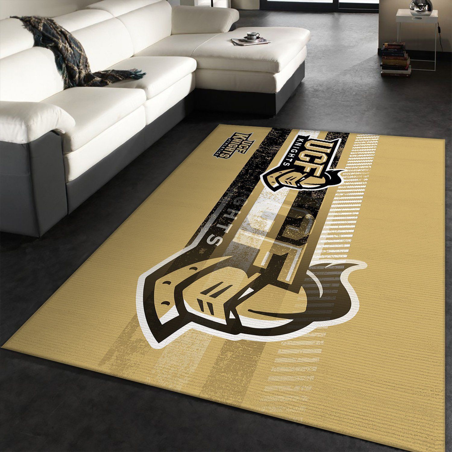 UCF Knights NCAA Rug Room Carpet Sport Custom Area Floor Home Decor - Indoor Outdoor Rugs