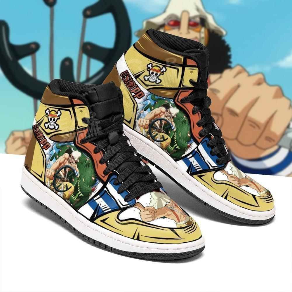 Usopp Straw Hat Priates One Piece Anime Air Jordan 2021 Shoes Sport Sneakers