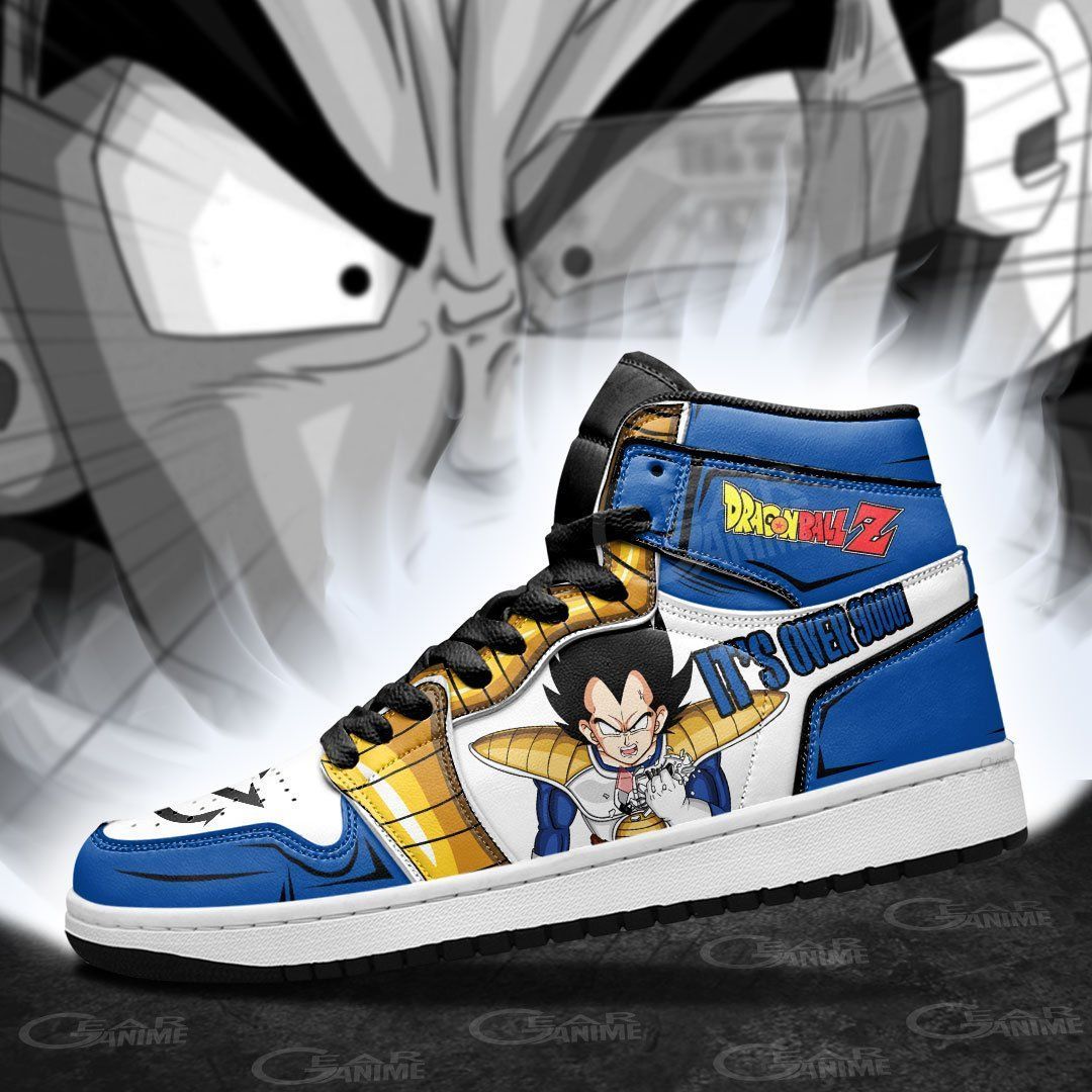Vegeta Over 9000 Dragon Ball Anime Air Jordan Shoes Sport Sneakers