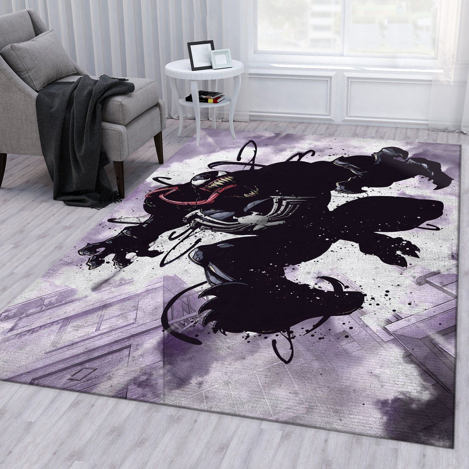 Venom Area Rug Bedroom Rug Home Decor Floor Decor - Indoor Outdoor Rugs