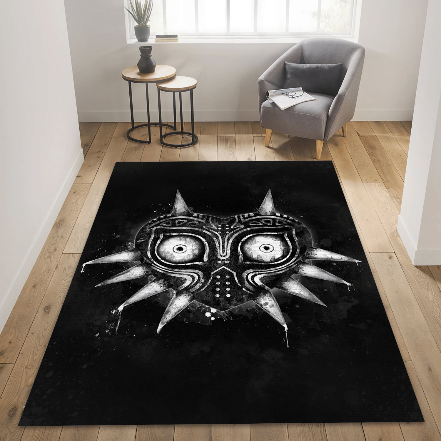 Villain Mask Dark Edition Area Rug For Christmas