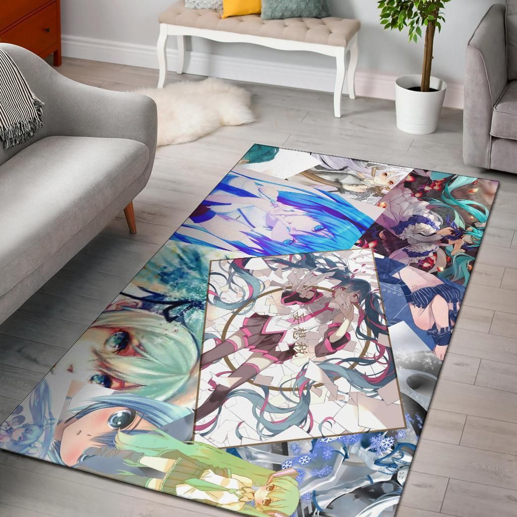 Vocaloid Hatsune Miku Area Rug Chrismas Gift - Indoor Outdoor Rugs