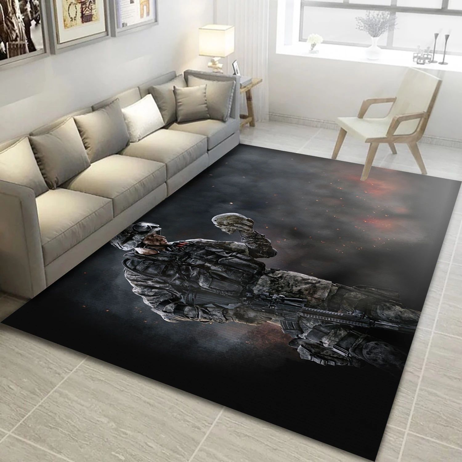 Warface Gaming Area Rug