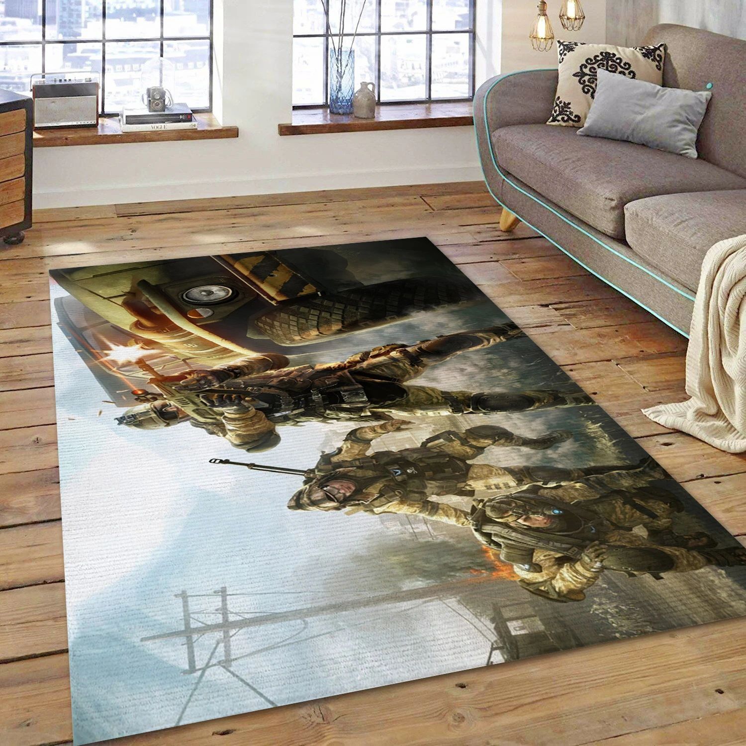 Warface Gaming Area Rug