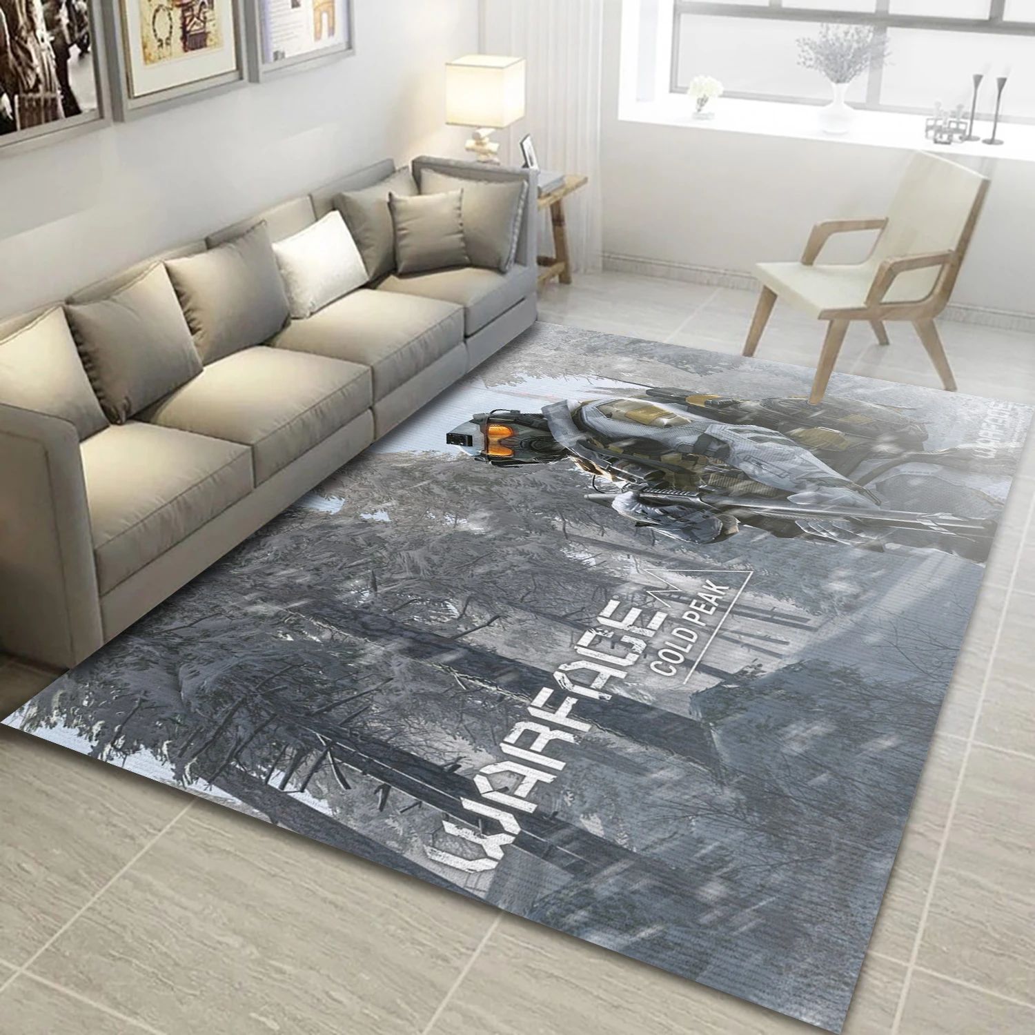 Warface Operation Cold Peak Game Area Rug Carpet