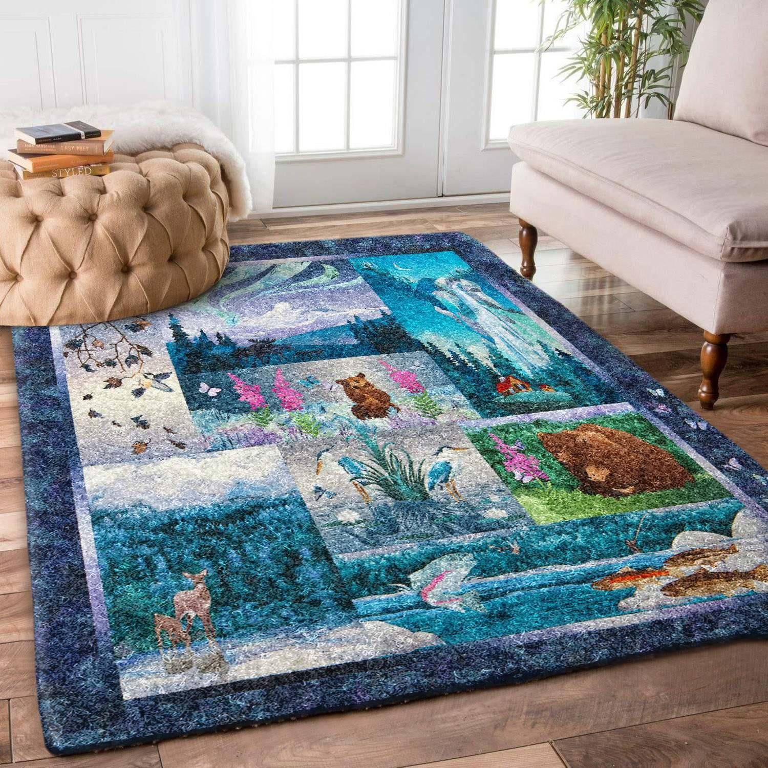 Wildlife Rug Chrismas Gift - Indoor Outdoor Rugs