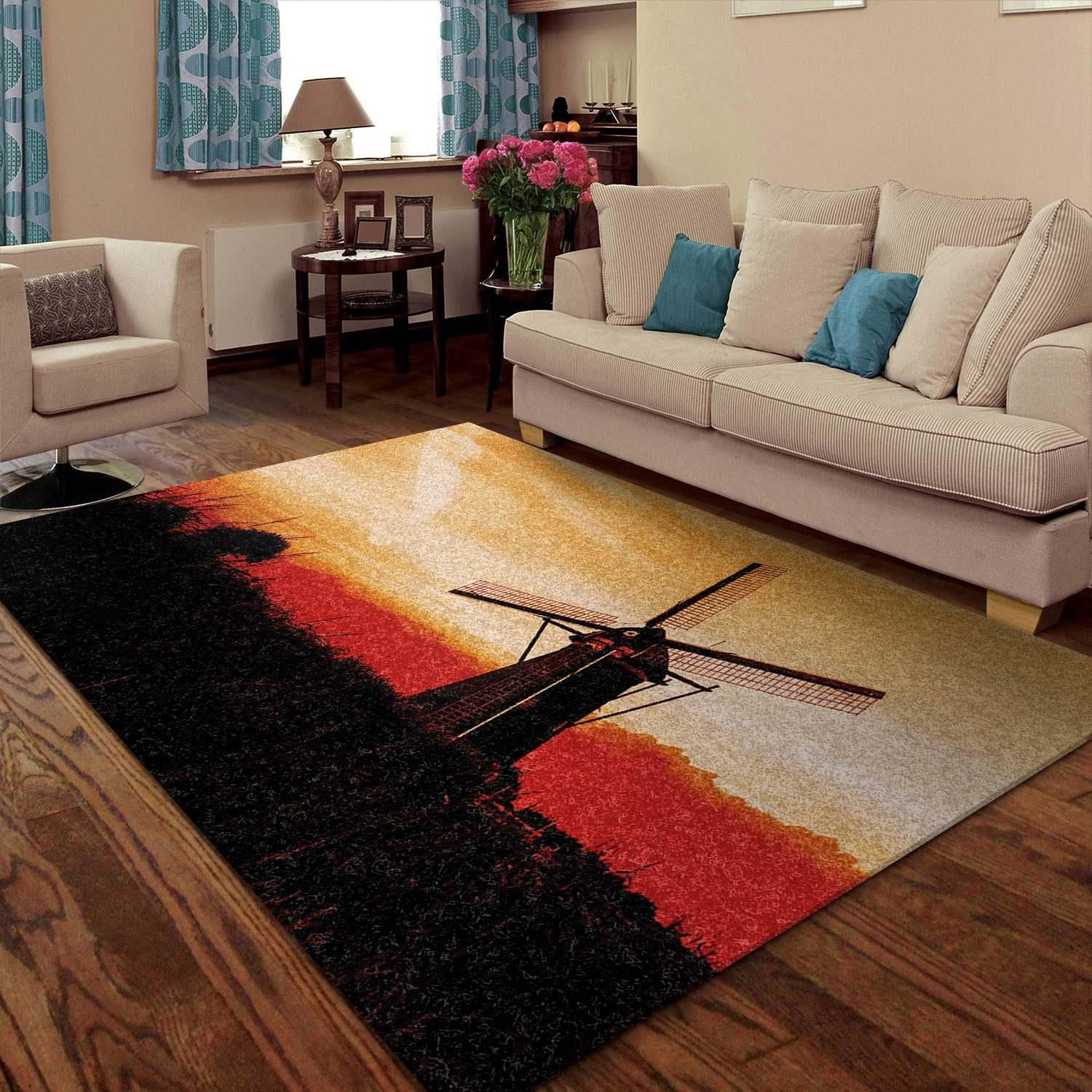 Windmill Rug - Indoor Outdoor Rugs