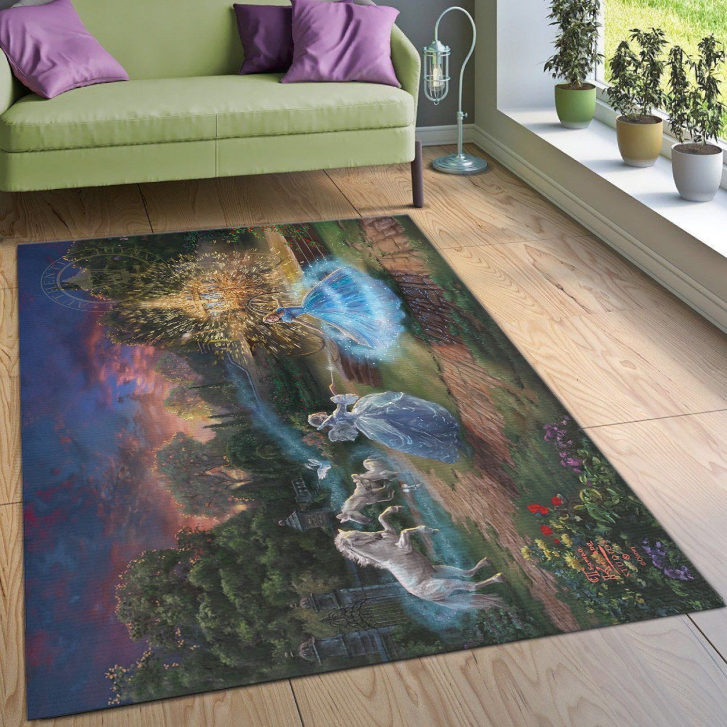 Wishes Granted Disney Area Rug Living Room Rug Home Decor Floor Decor - Indoor Outdoor Rugs