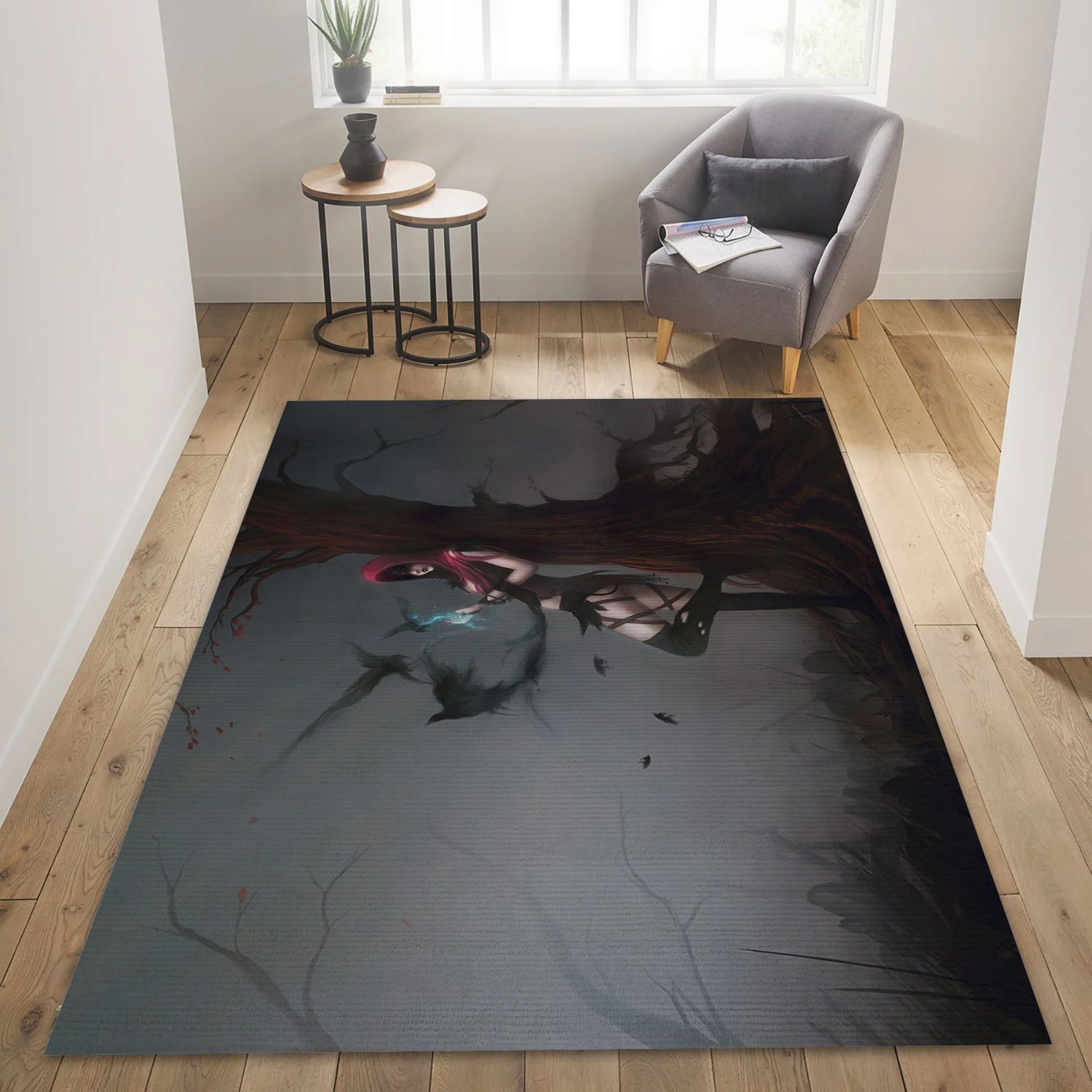 Witch Of The Wilds Game Area Rug Carpet