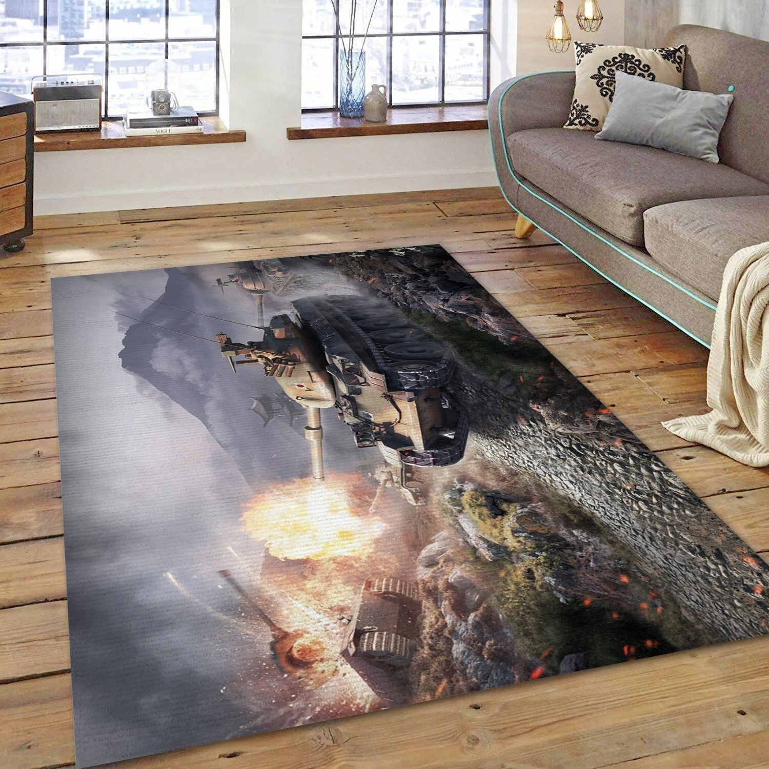 World Of Tanks Gaming Area Rug