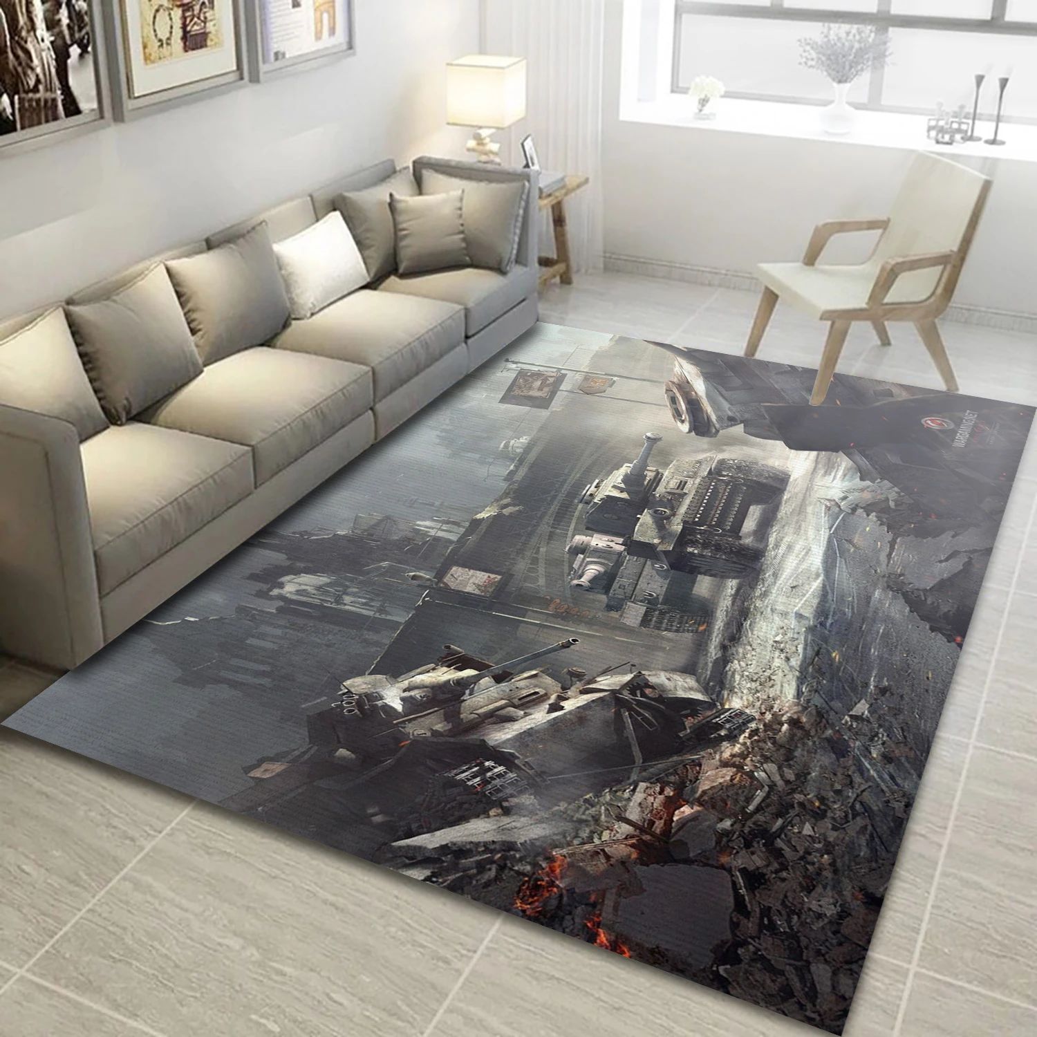 World Of Tanks Gaming Area Rug