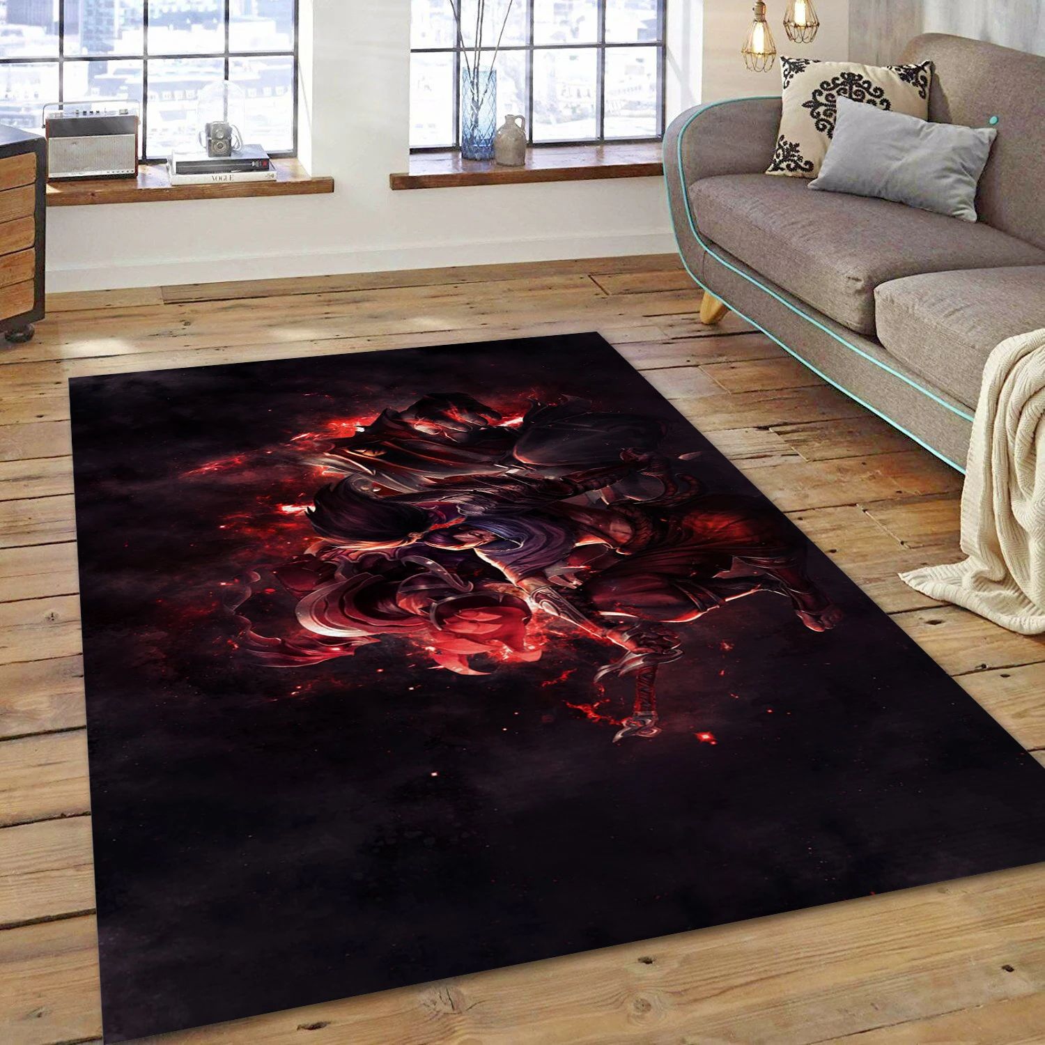 Yasuo League Of Legends Video Game Reangle Rug