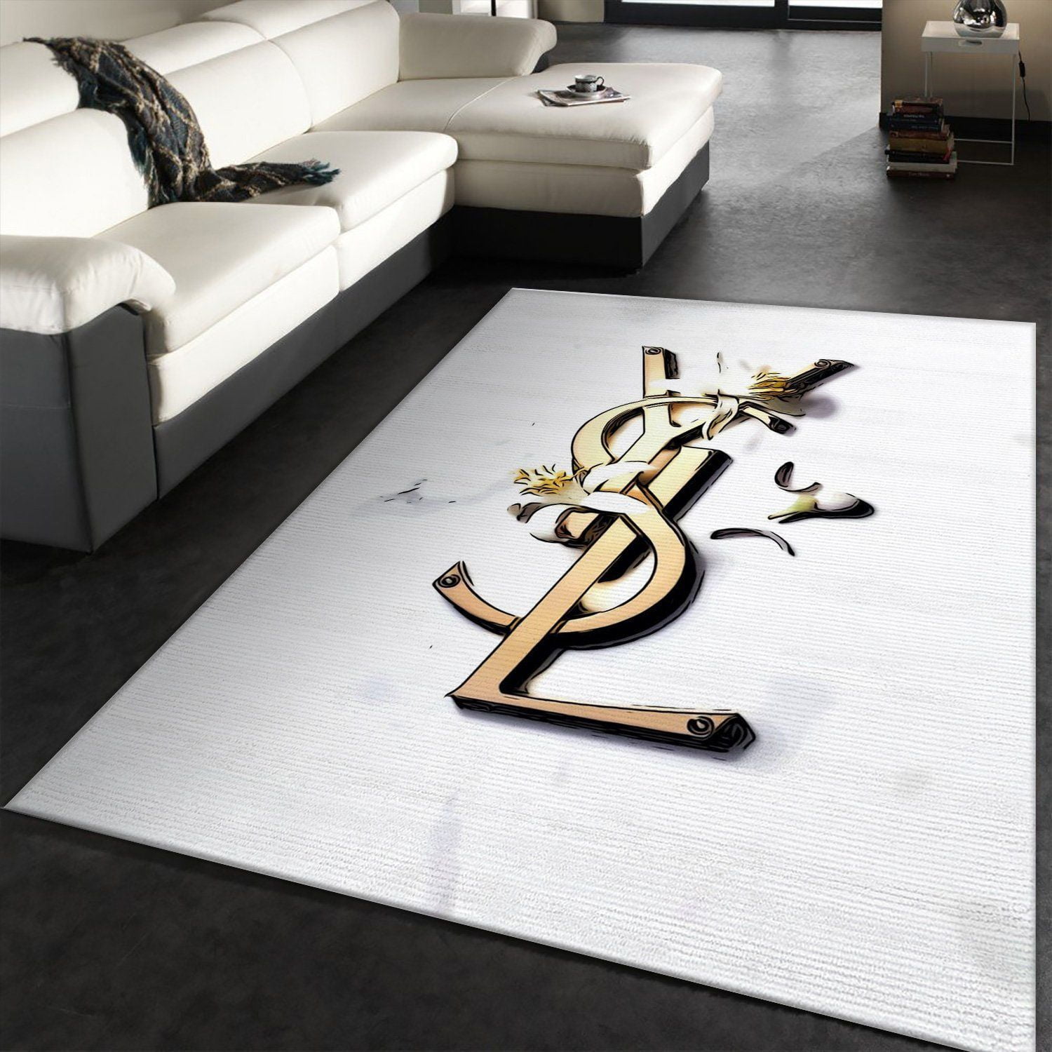 Ysl Area Rugs Living Room Rug Christmas Gift US Decor - Indoor Outdoor Rugs