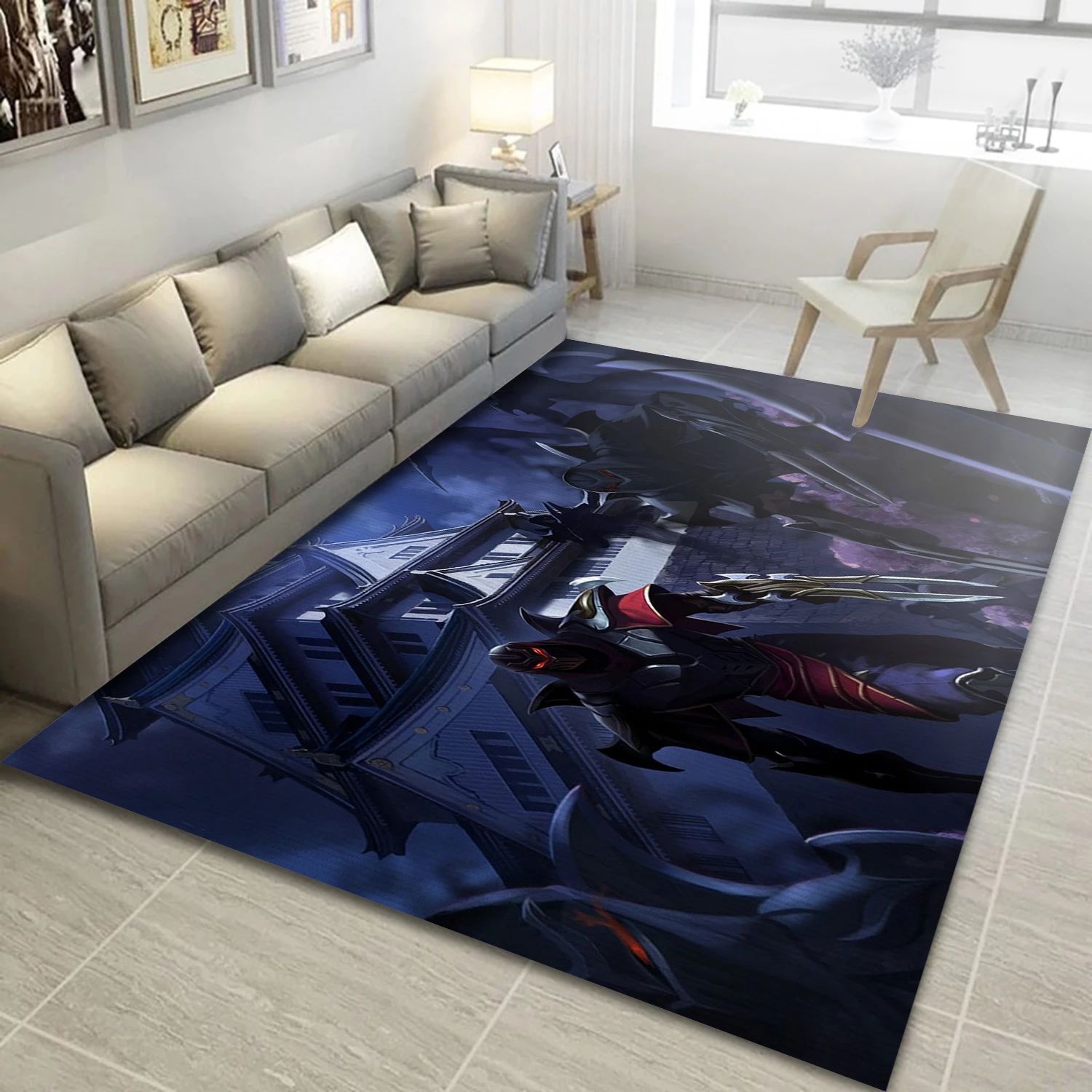 Zed Darius League Of Legends Video Game Area Rug For Christmas