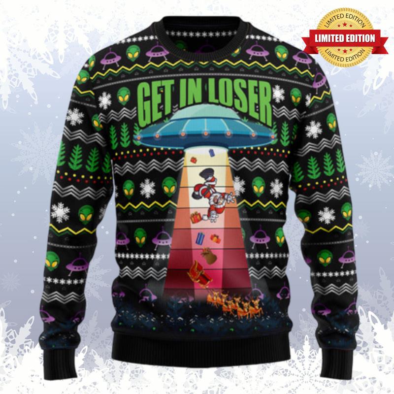 Alien Get In Loser Ugly Sweaters For Men Women