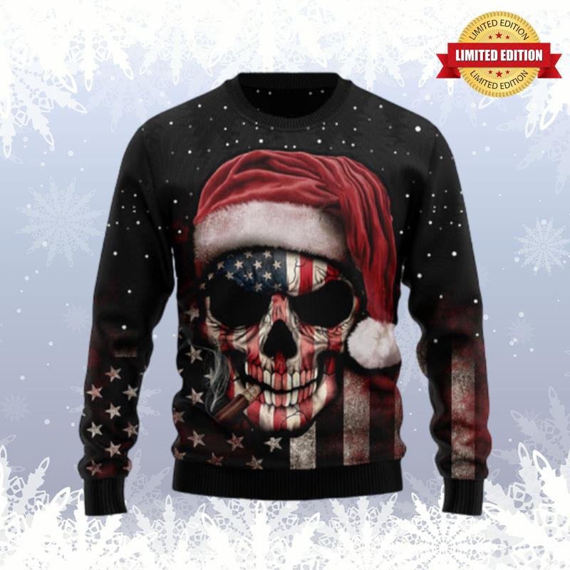 Amazing Skull Christmas Ugly Sweaters For Men Women