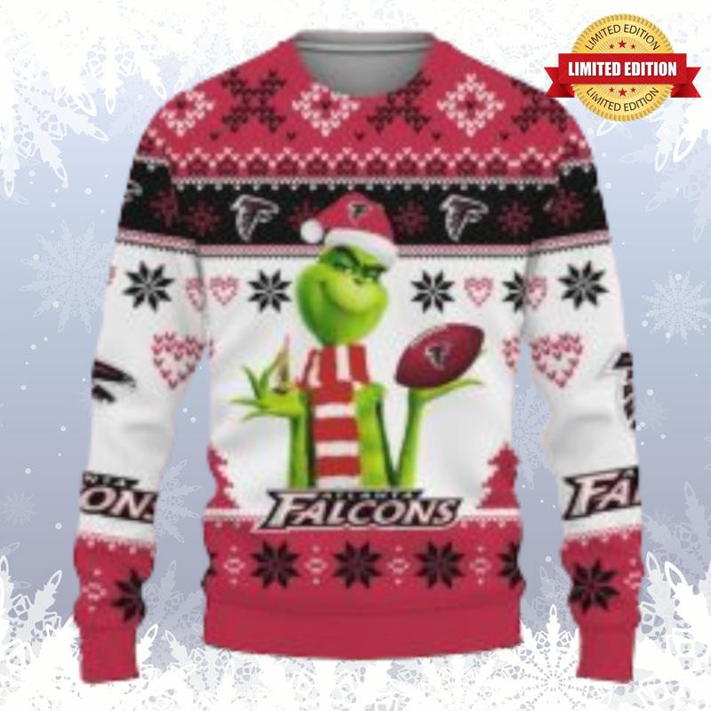 Atlanta Falcons Grinch Christmas Ugly Sweaters For Men Women