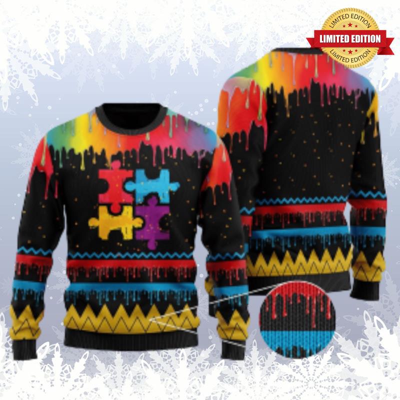 Autism Awareness Ugly Sweaters For Men Women