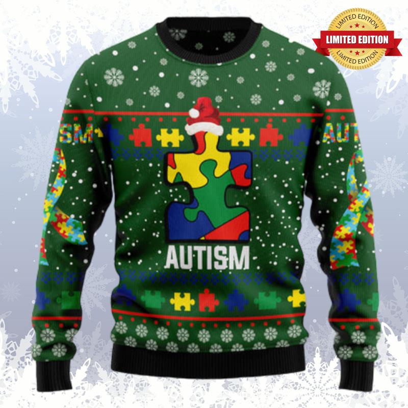 Autism D1011 Ugly Christmas Sweater Ugly Sweaters For Men Women