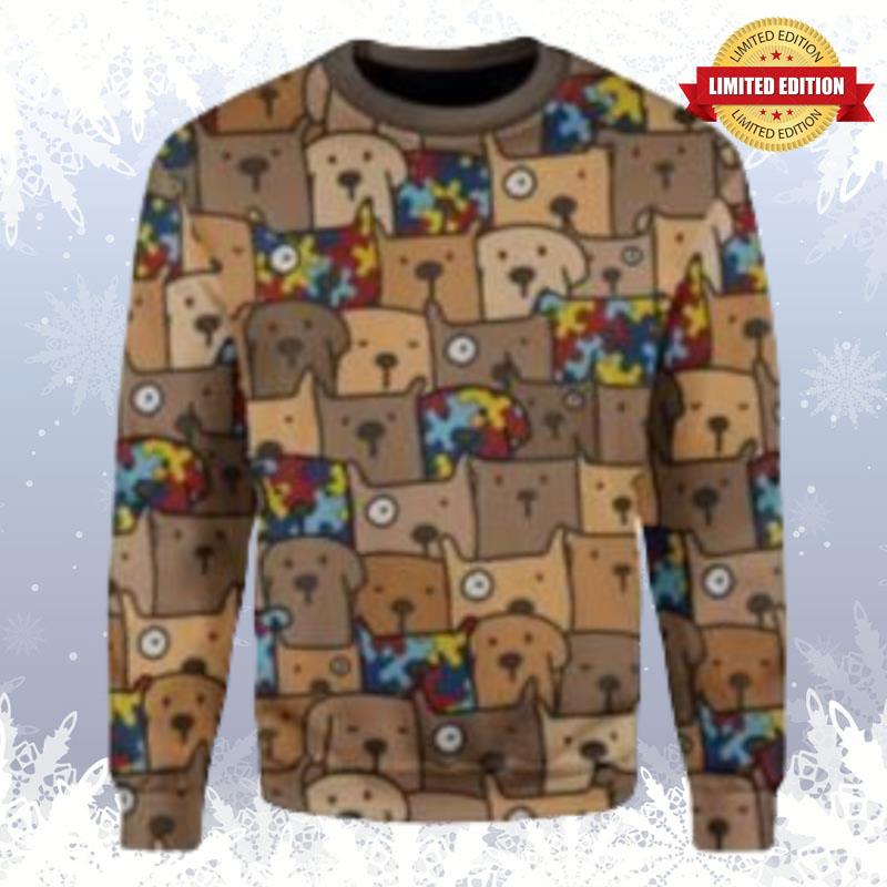 Autism Dog Ugly Sweaters For Men Women