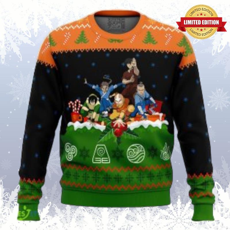 Avatar The Last Airbender On The Chimney Ugly Sweaters For Men Women