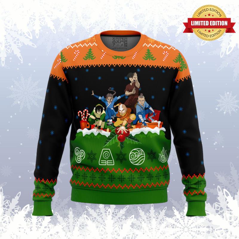 Avatar the Last Airbender On the Chimney Top Ugly Sweaters For Men Women