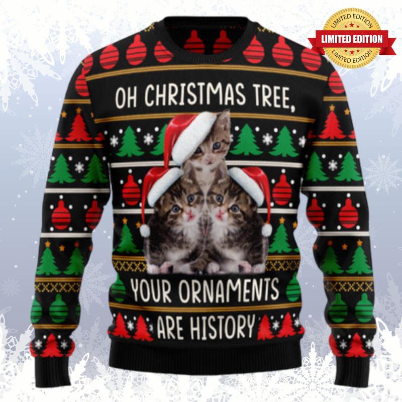 Awesome Cat Ugly Sweaters For Men Women