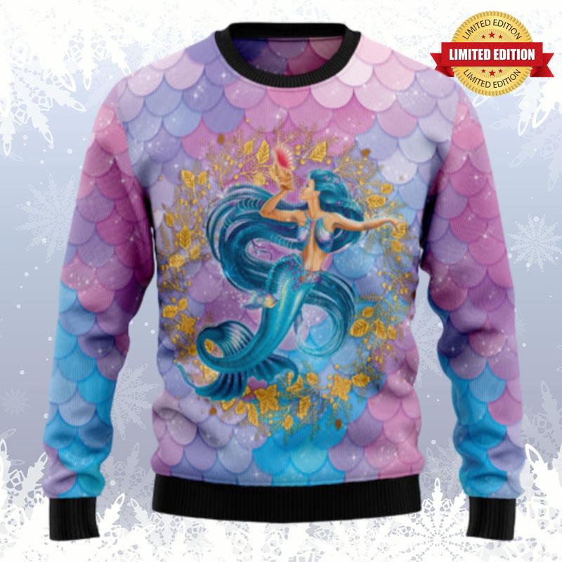 Awesome Mermaid Ugly Sweaters For Men Women