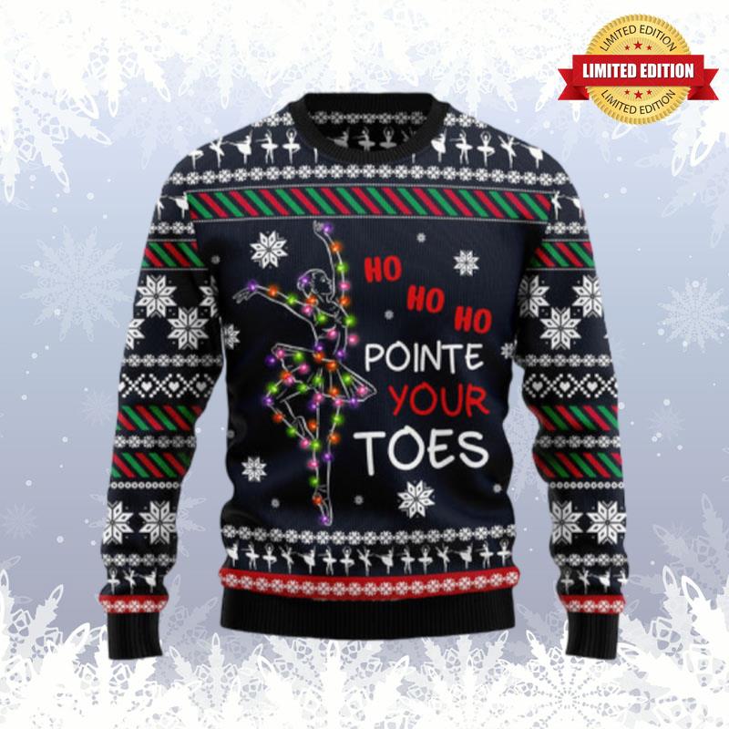 Ballet Pointe Your Toes Ugly Sweaters For Men Women