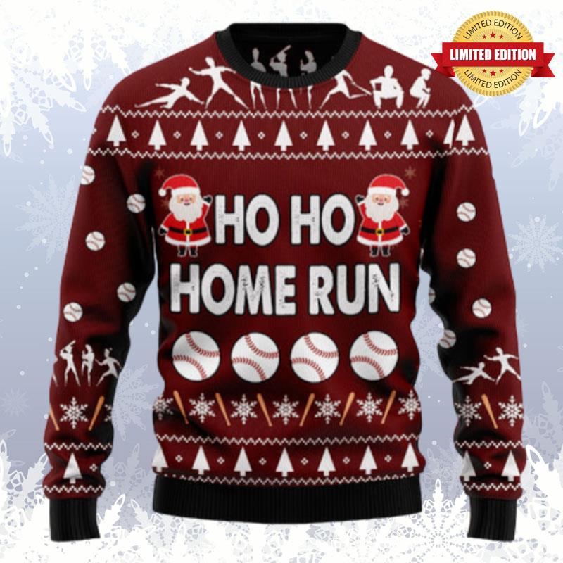 Baseball Hoho Home Run Ugly Sweaters For Men Women