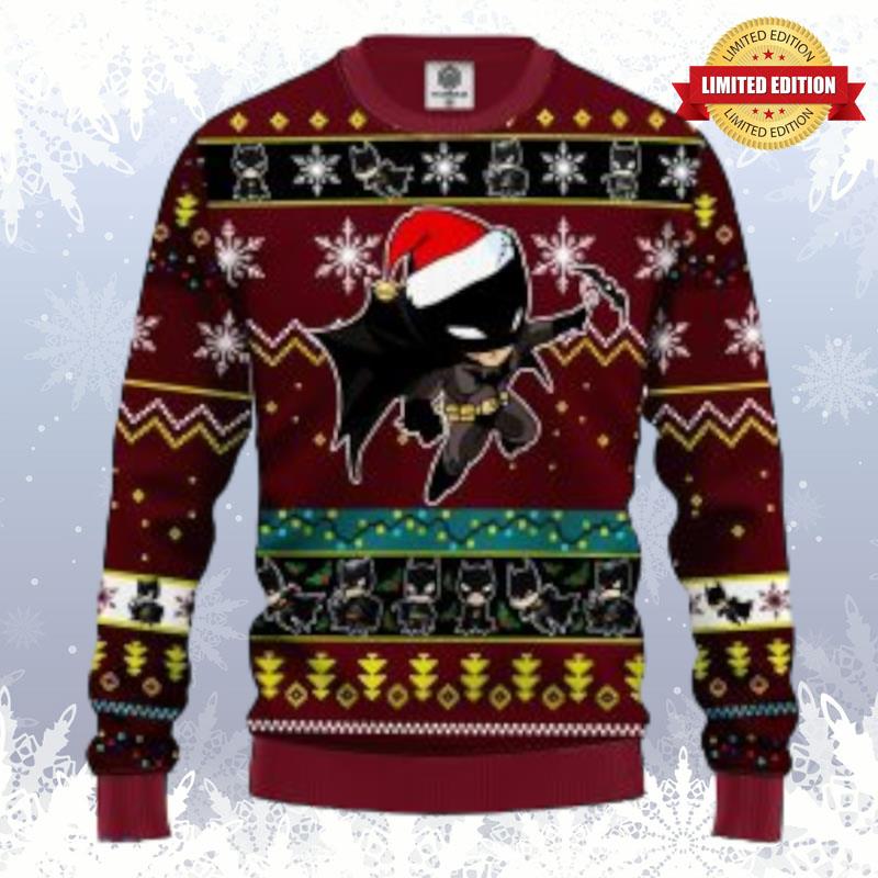 Batman Red Brown Ugly Sweaters For Men Women