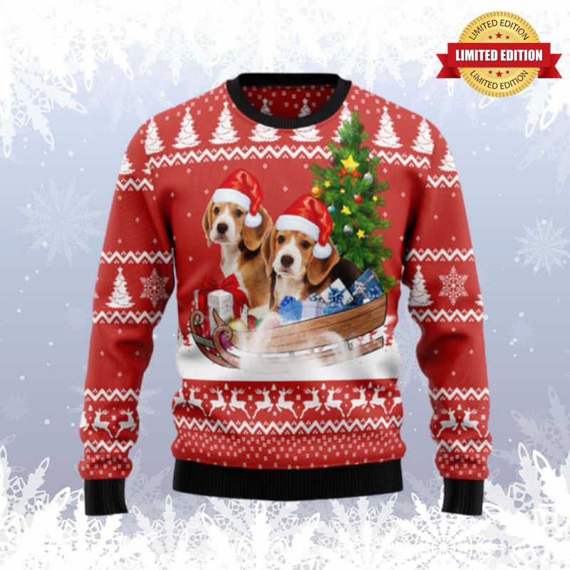 Beagle Dashing Ugly Sweaters For Men Women - RugControl
