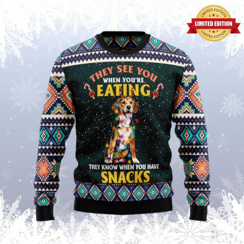 Beagle Snack Ugly Sweaters For Men Women