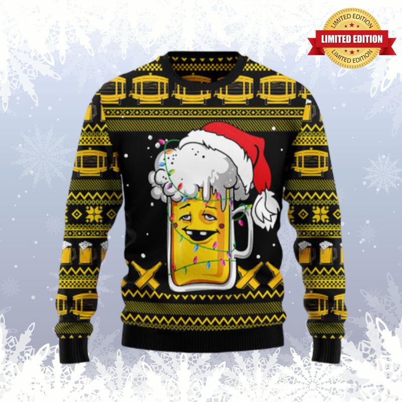 Beer Xmas Ugly Sweaters For Men Women