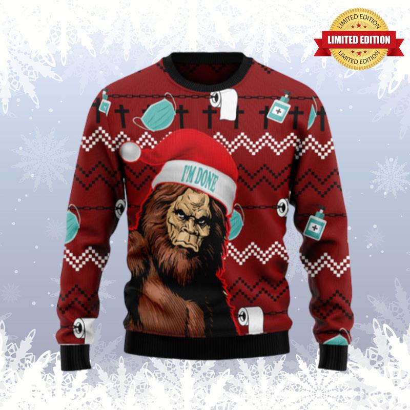 Bigfoot Done Ugly Sweaters For Men Women