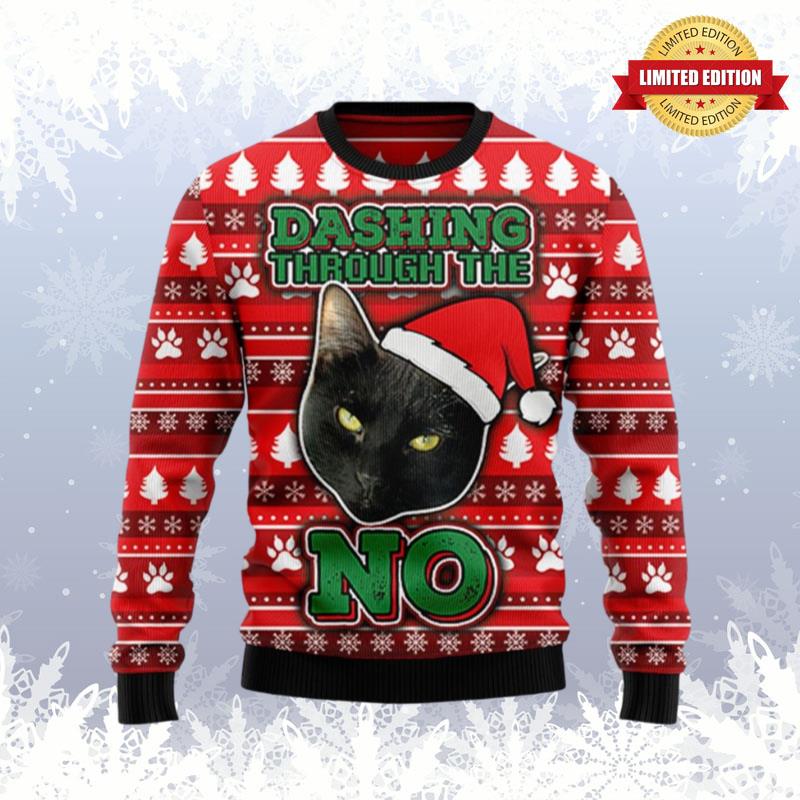 Black Cat Tree Killer Ugly Sweaters For Men Women - RugControl