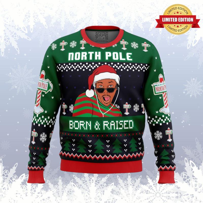 Born and Raised Fresh Prince of Bel-Air Ugly Sweaters For Men Women