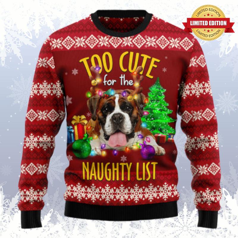 Boxer Too Cute Ugly Sweaters For Men Women