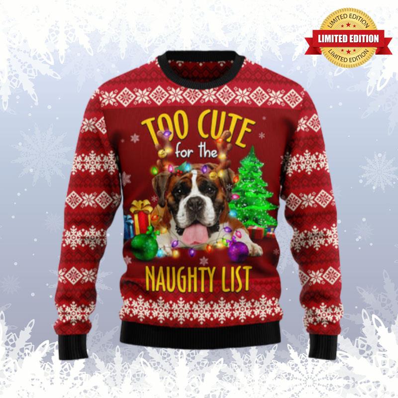 Boxer Too Cute Ugly Sweaters For Men Women