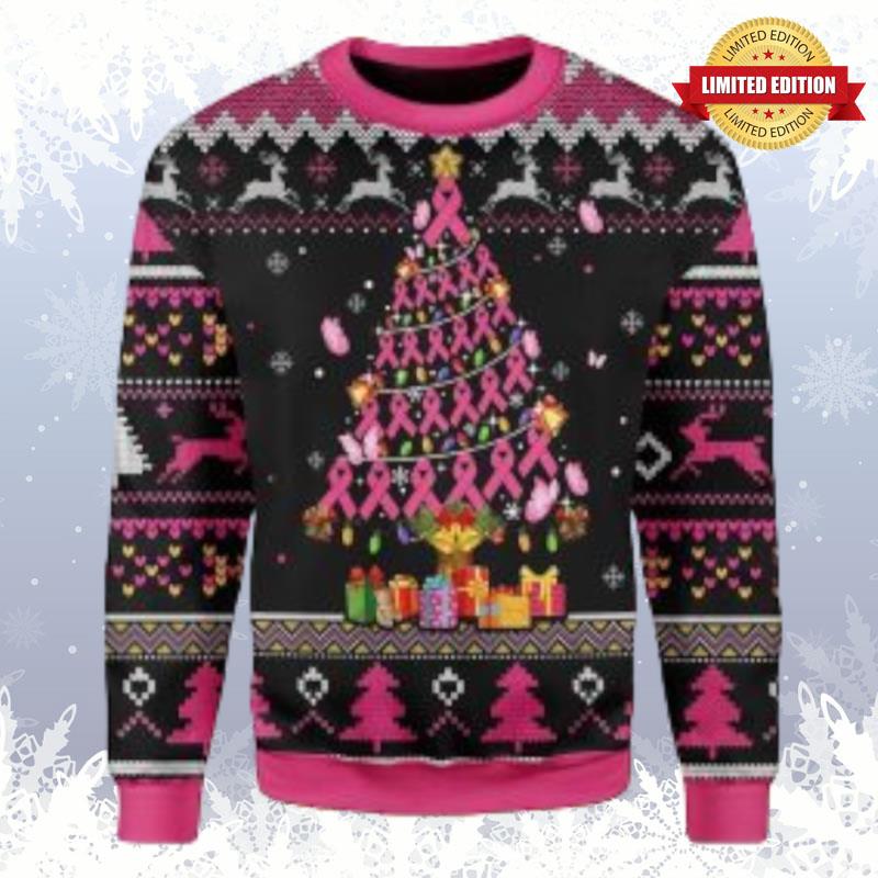 Breast Cancer Awareness Ugly Sweaters For Men Women