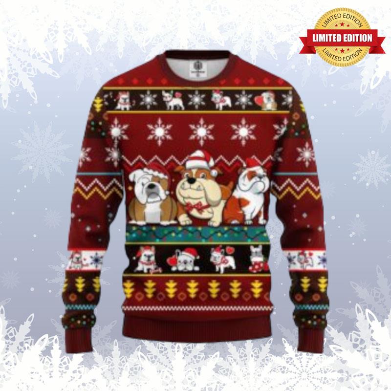 Bull Dog Cartoon Noel Mc Ugly Ugly Sweaters For Men Women