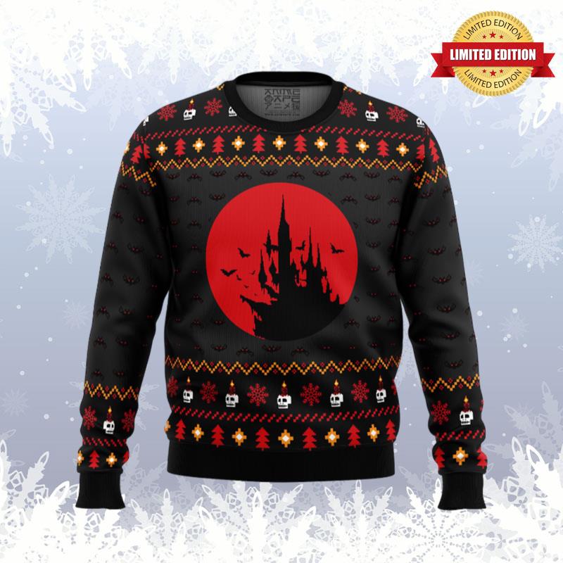 Castlevania Creepy Castle Ugly Sweaters For Men Women