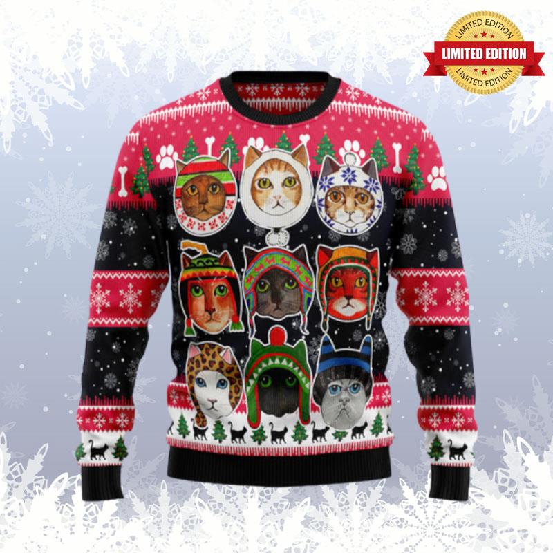 Cats In Winter Ugly Sweaters For Men Women