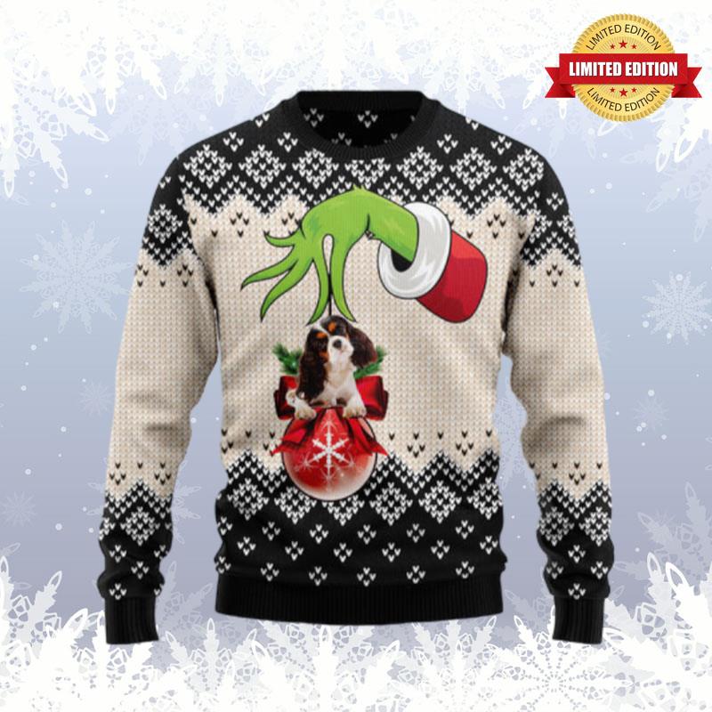 Cavalier King Charles Spaniel Xmas Ball Ugly Sweaters For Men Women