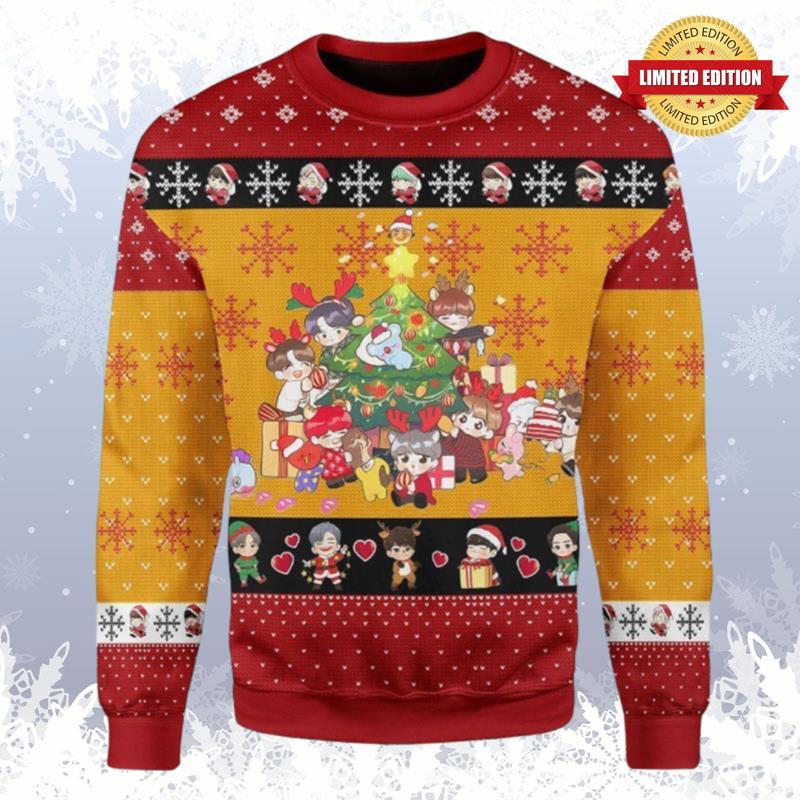 Chibi Bts Ugly Sweaters For Men Women